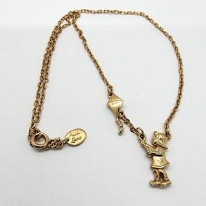 Vintage Park Lane Gold Child With Kite Necklace